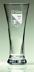 Irish Coat-of-Arms Pilsner Glass - Set of 4